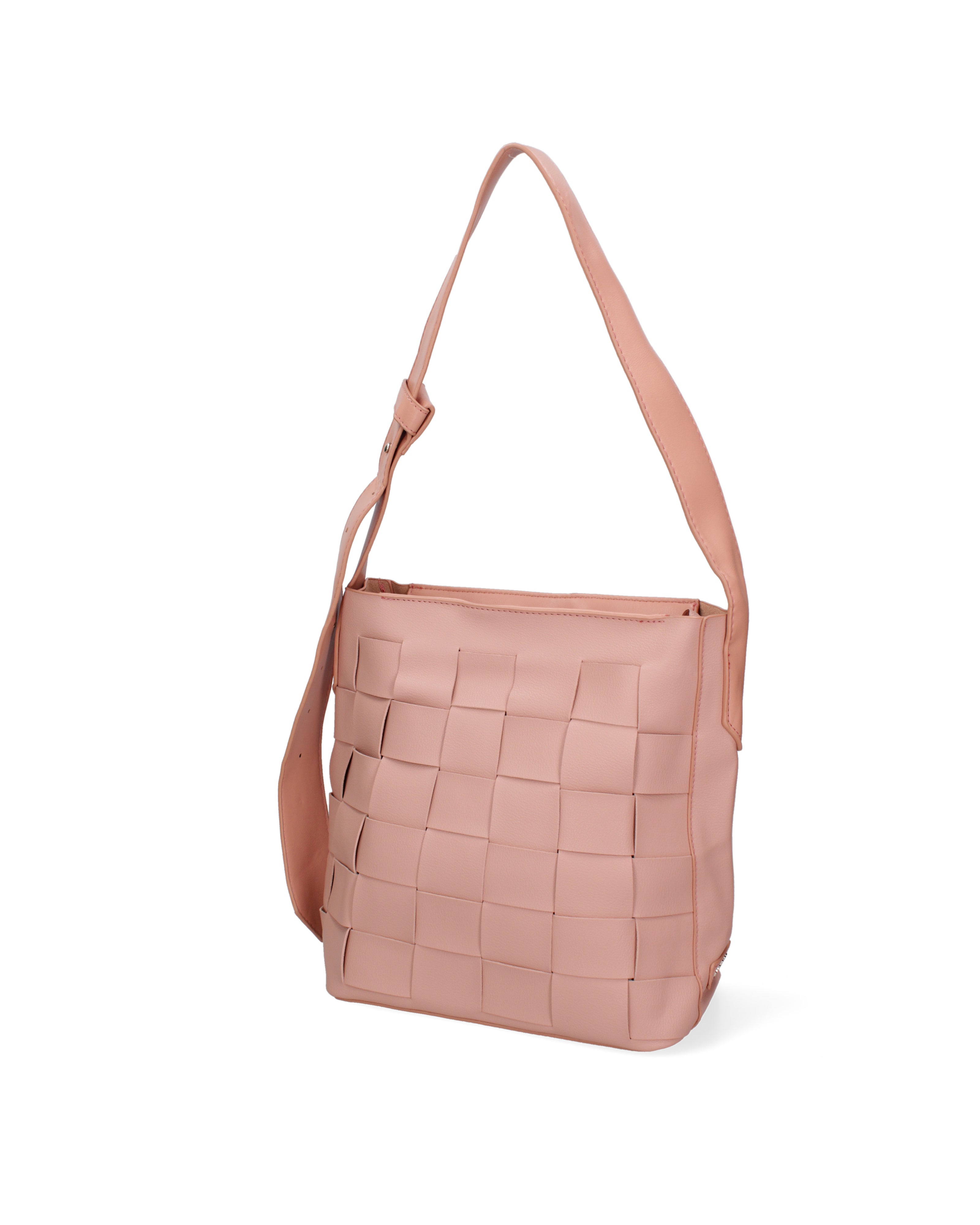 Borsa a spalla da donna 100% Pvc CM6408-ROSE David Jones