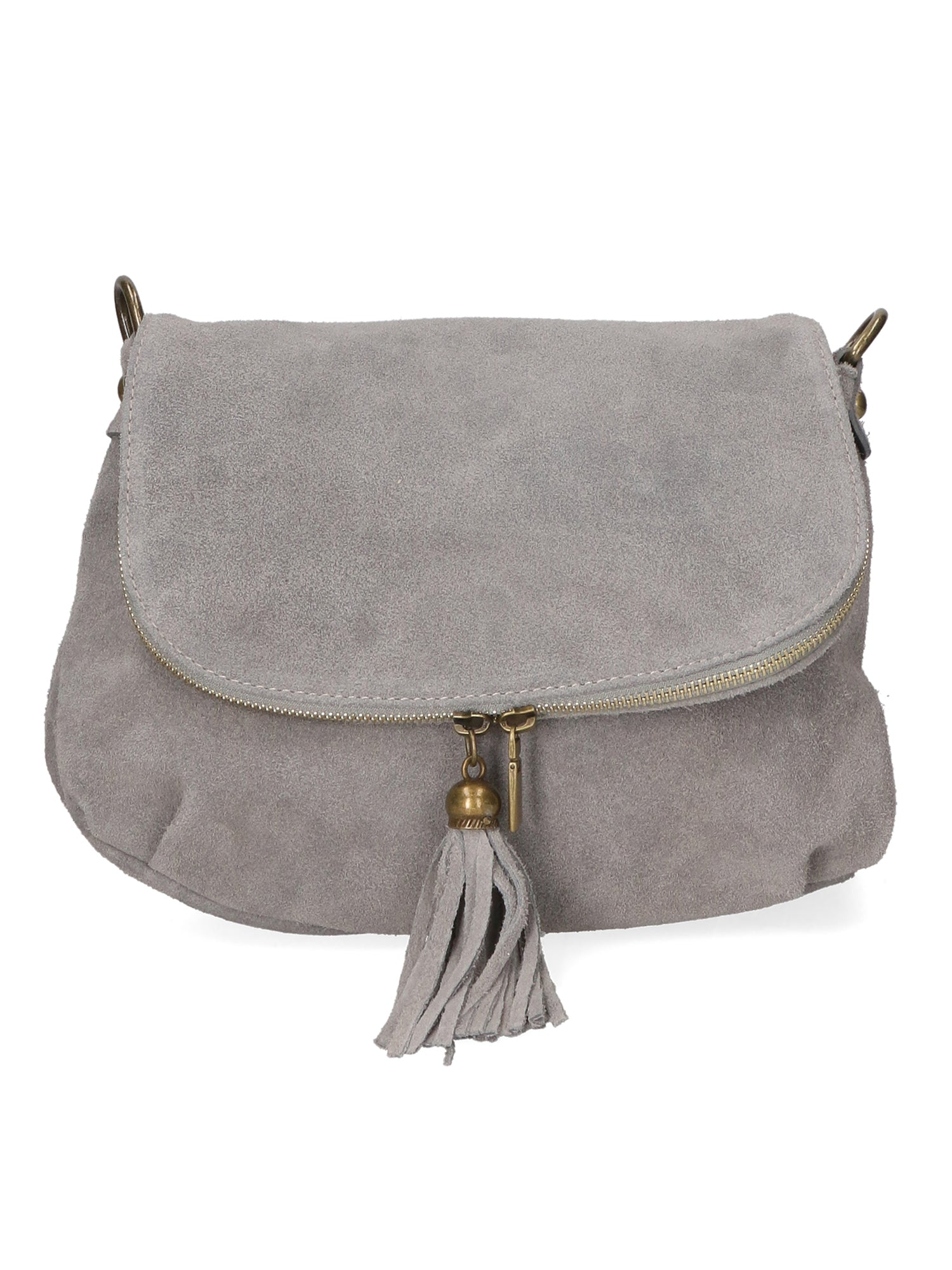 Emanuela Borsa a tracolla da donna Vera pelle 80057-018 GRIGIO MEDIO Gave Lux