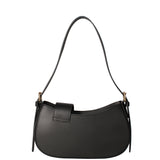 Borsa a spalla da donna 100% vera pelle 07213-NERO Roberta Rossi
