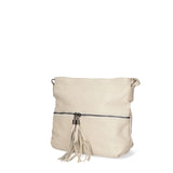Erminia Borsa a tracolla da donna Vera pelle 80062-BEIGE Gave Lux