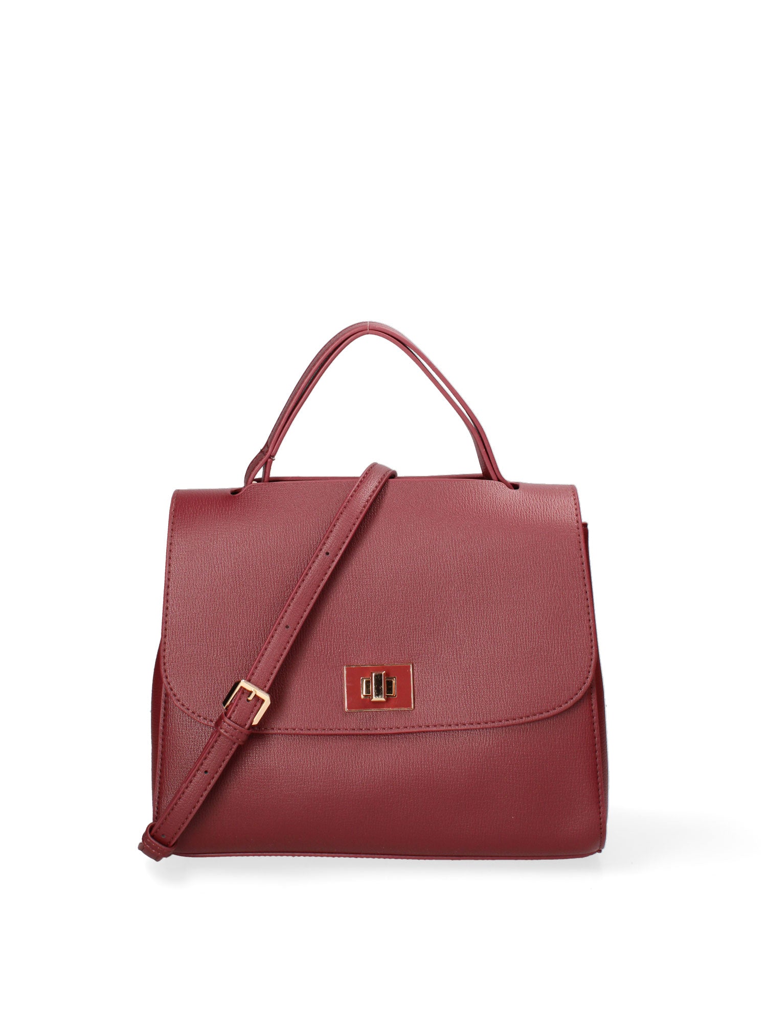 Borsa a mano da donna Ecopelle 635-1-BURGUNDY Diana&co