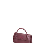Borsa a mano da donna 100% gomma FLAT ARROW 24-DARK MAUVE-LIGHT OTTONE Marc Ellis