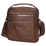 Borsa a tracolla uomo 100% pelle PU PCL3055-COFFEE Northampton Polo Club
