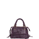 Erisia Borsa a spalla da donna Vera pelle 06091-038 VIOLA SCURO Gave Lux