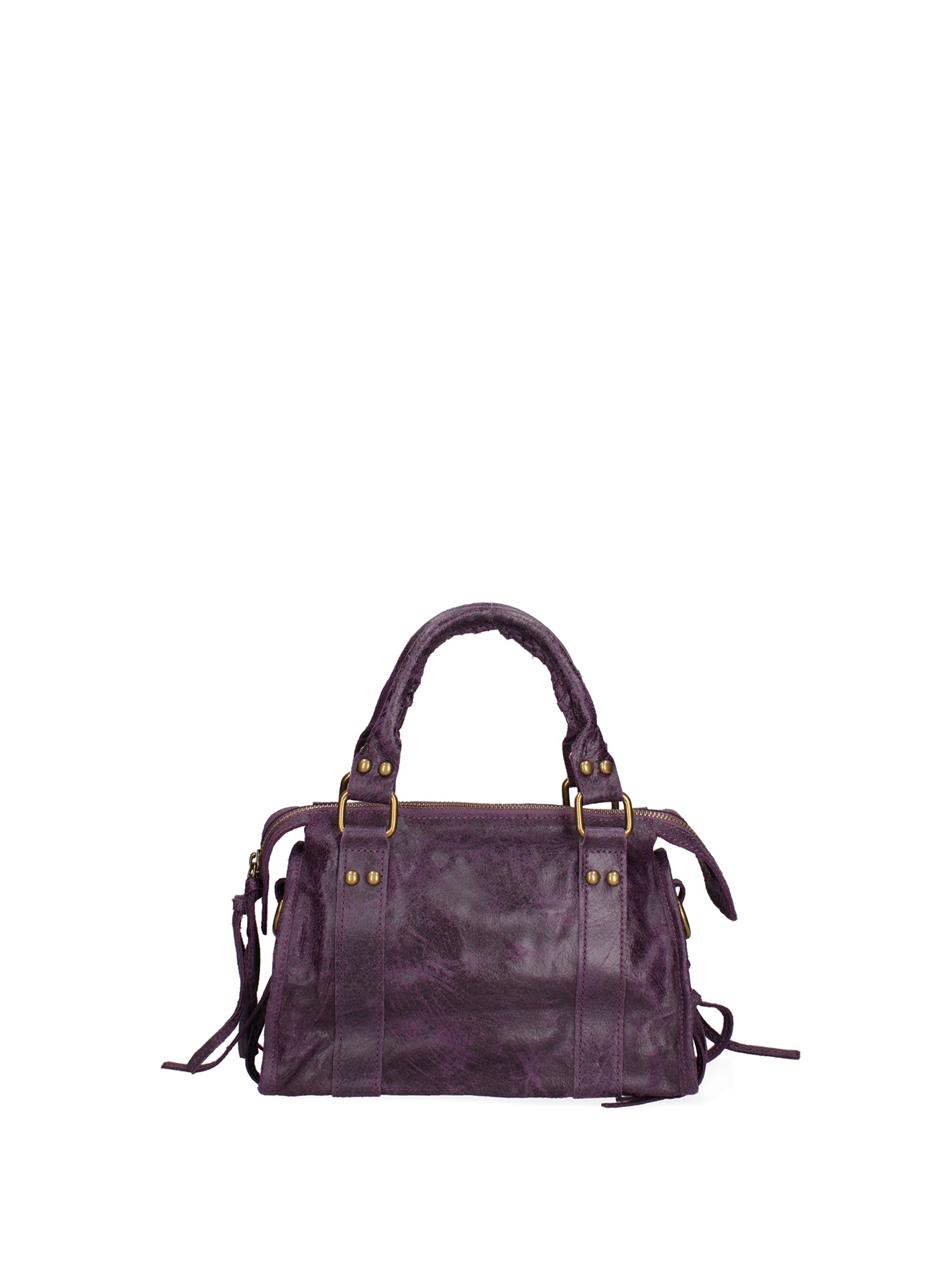 Erisia Borsa a spalla da donna Vera pelle 06091-038 VIOLA SCURO Gave Lux