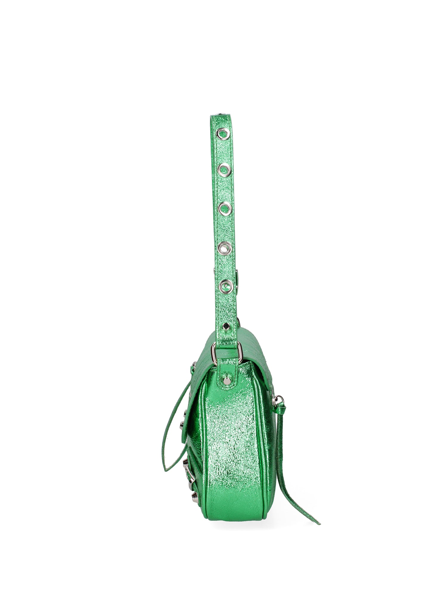 Borsa a spalla da donna Vera pelle 07234-L028 VERDE MEDIO Roberta Rossi