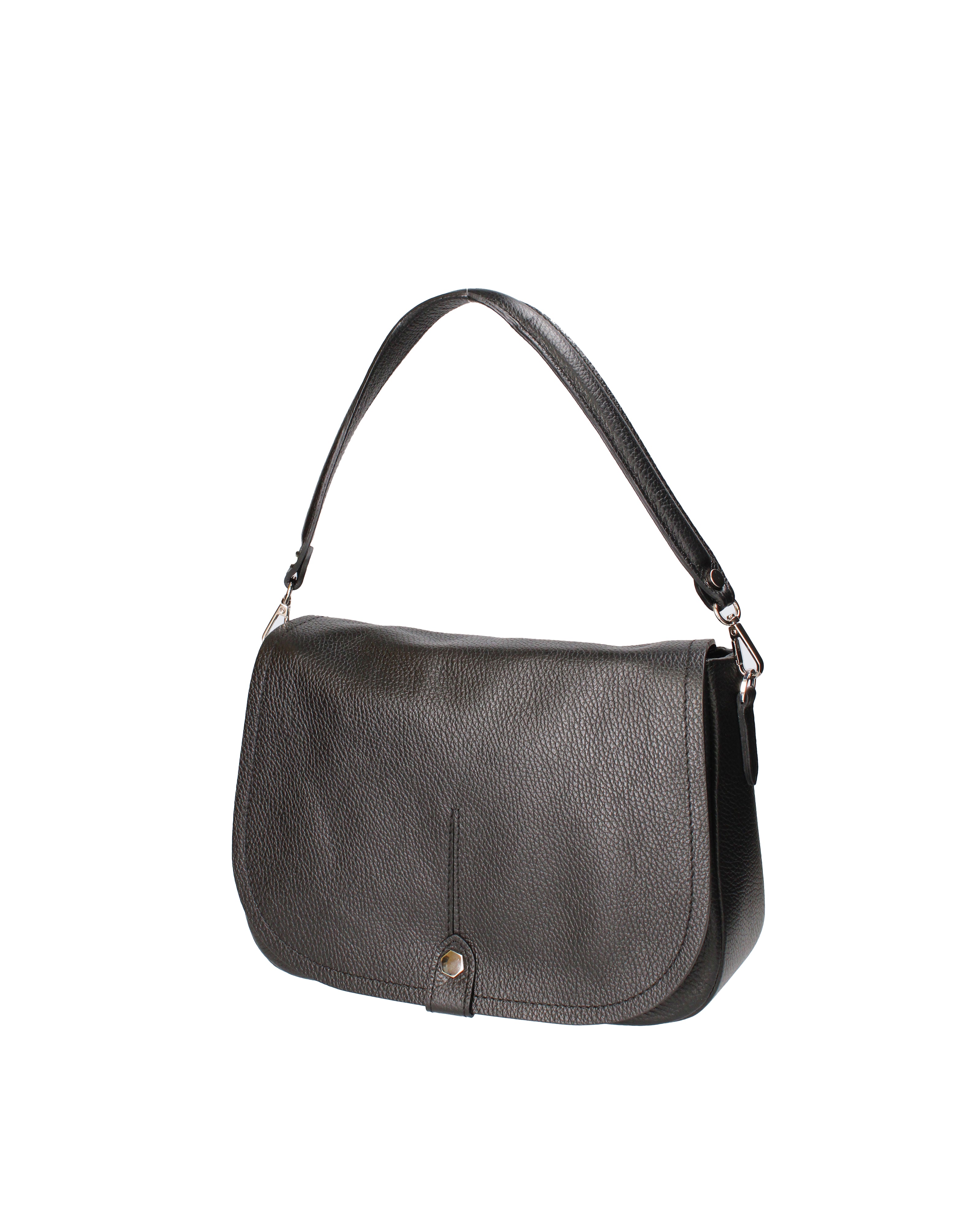 Sabina Borsa a spalla da donna Vera pelle 07139-D28 NERO Viola Castellani