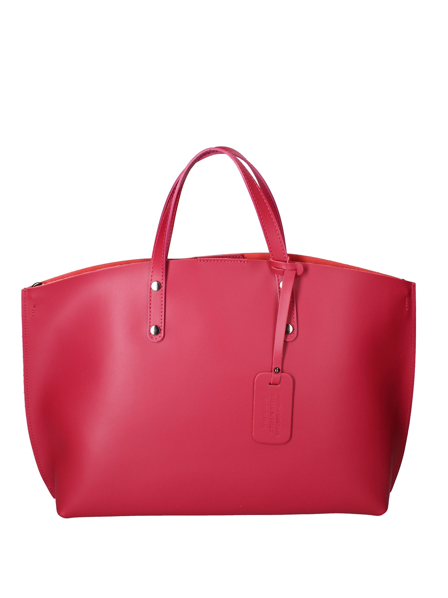 Lumena Borsa a mano da donna Vera pelle 2094-L117 FUXIA SCURO Gave Lux