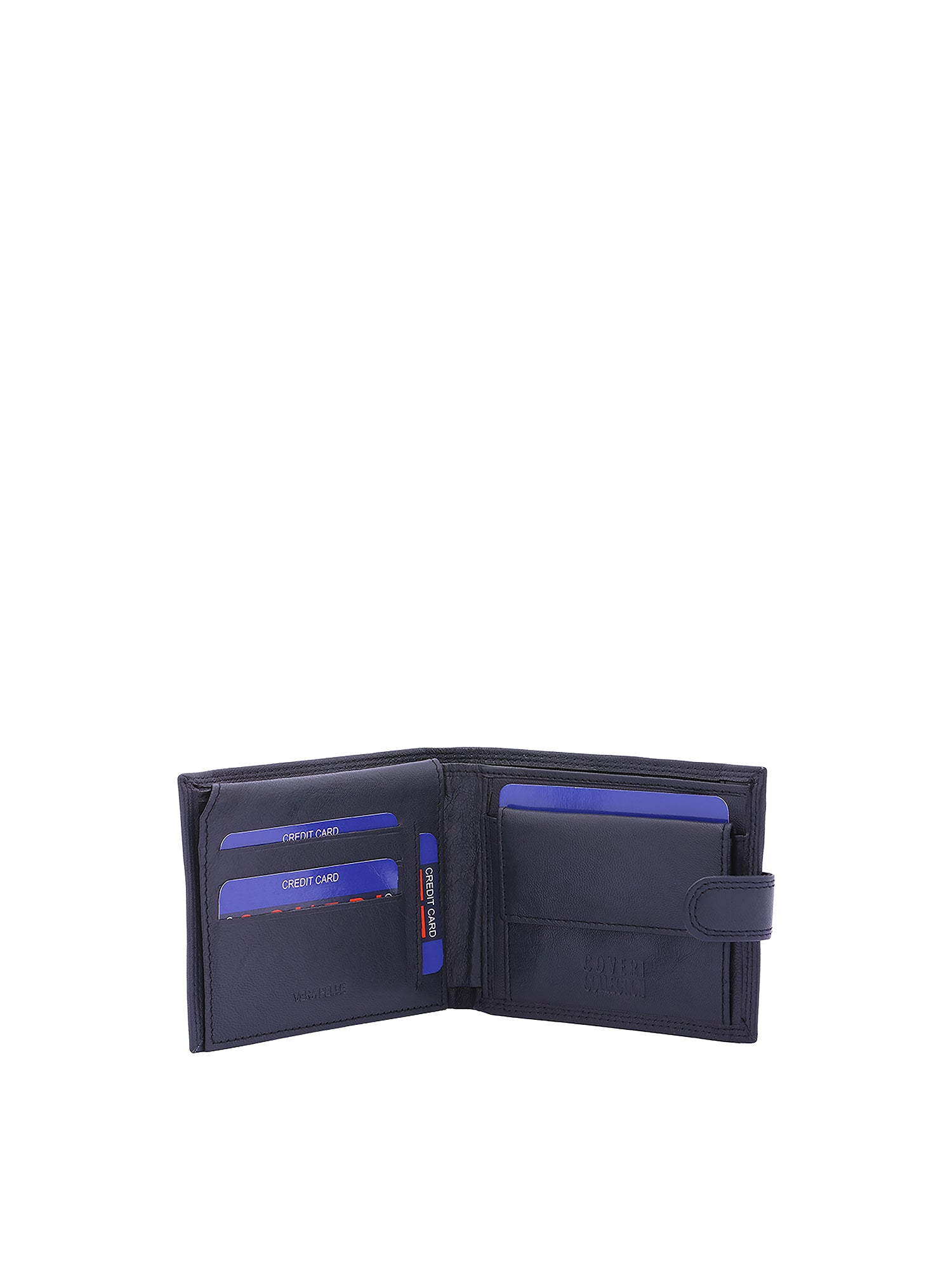 Portafoglio uomo in vera pelle Casual CC808-298-BLU Coveri Collection