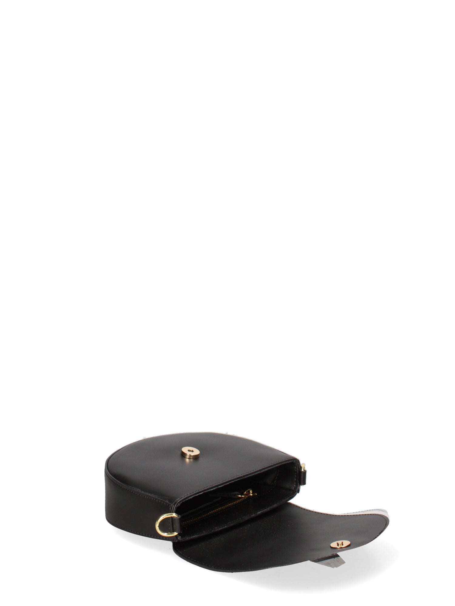 Borsa a tracolla da donna 100% pelle ruga JR-W-1017-BLACK-GOLD John Richmond