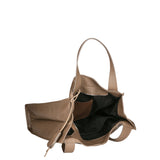Aelia Borsa a spalla da donna Vera pelle 3312-D40 TAUPE TAUPE Gave Lux