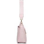Borsa a spalla da donna 100% pelle vegana PU 703-1PT-LIGHTPINK Diana&co