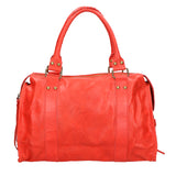 Elara Borsa a spalla da donna Vera pelle 06090-ROSSO MEDIO Gave Lux