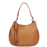 Borsa a spalla da donna Vera pelle 07316-D44 CUOIO Roberta Rossi