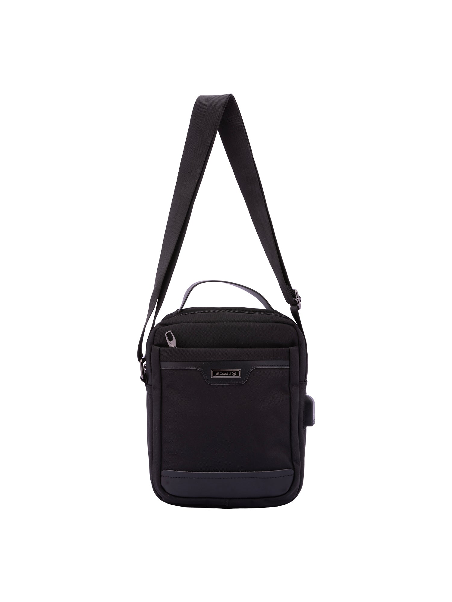 Borsa a tracolla uomo 100% poliestere BC1277-NERO B Cavalli