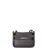 Katie Borsa a tracolla da donna 100% vera pelle 07145-D28 NERO Viola Castellani