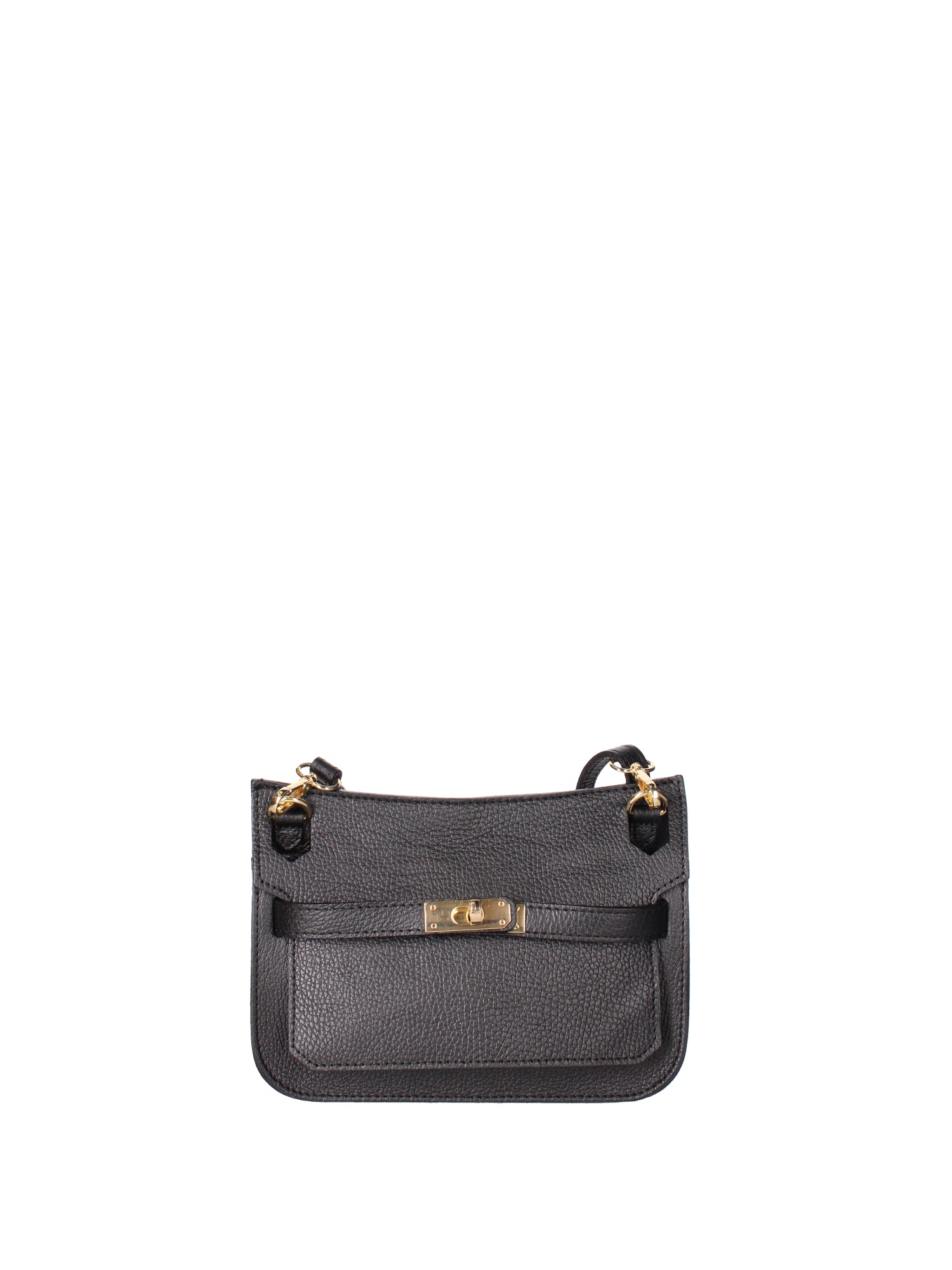 Katie Borsa a tracolla da donna 100% vera pelle 07145-D28 NERO Viola Castellani