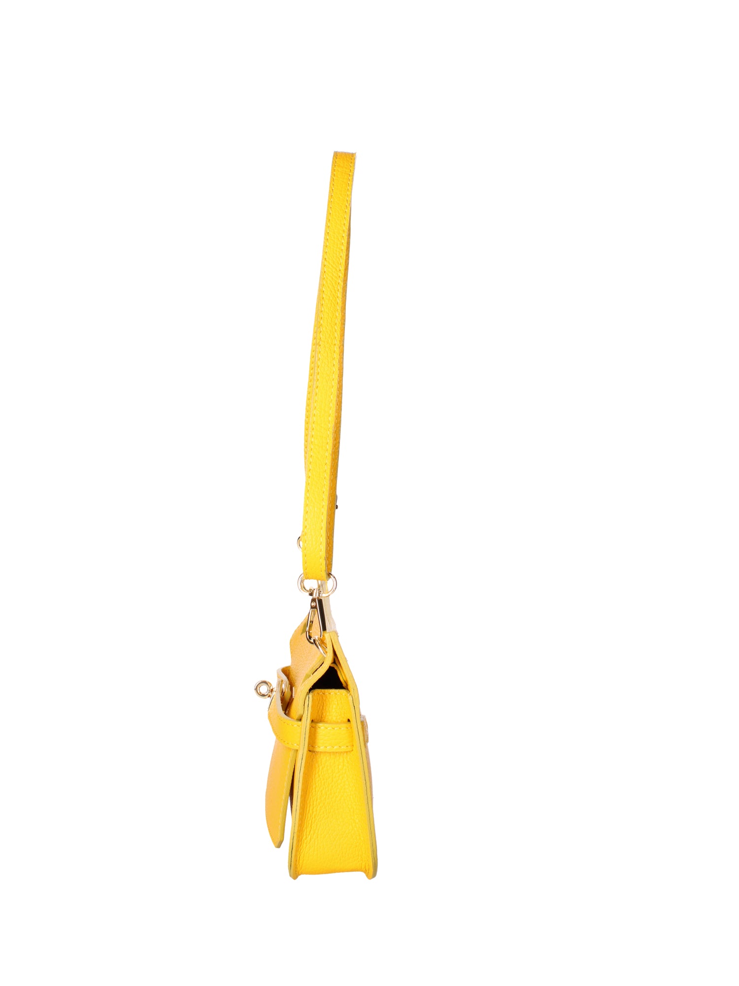 Katie Borsa a tracolla da donna 100% vera pelle 07145-D04 GIALLO Viola Castellani