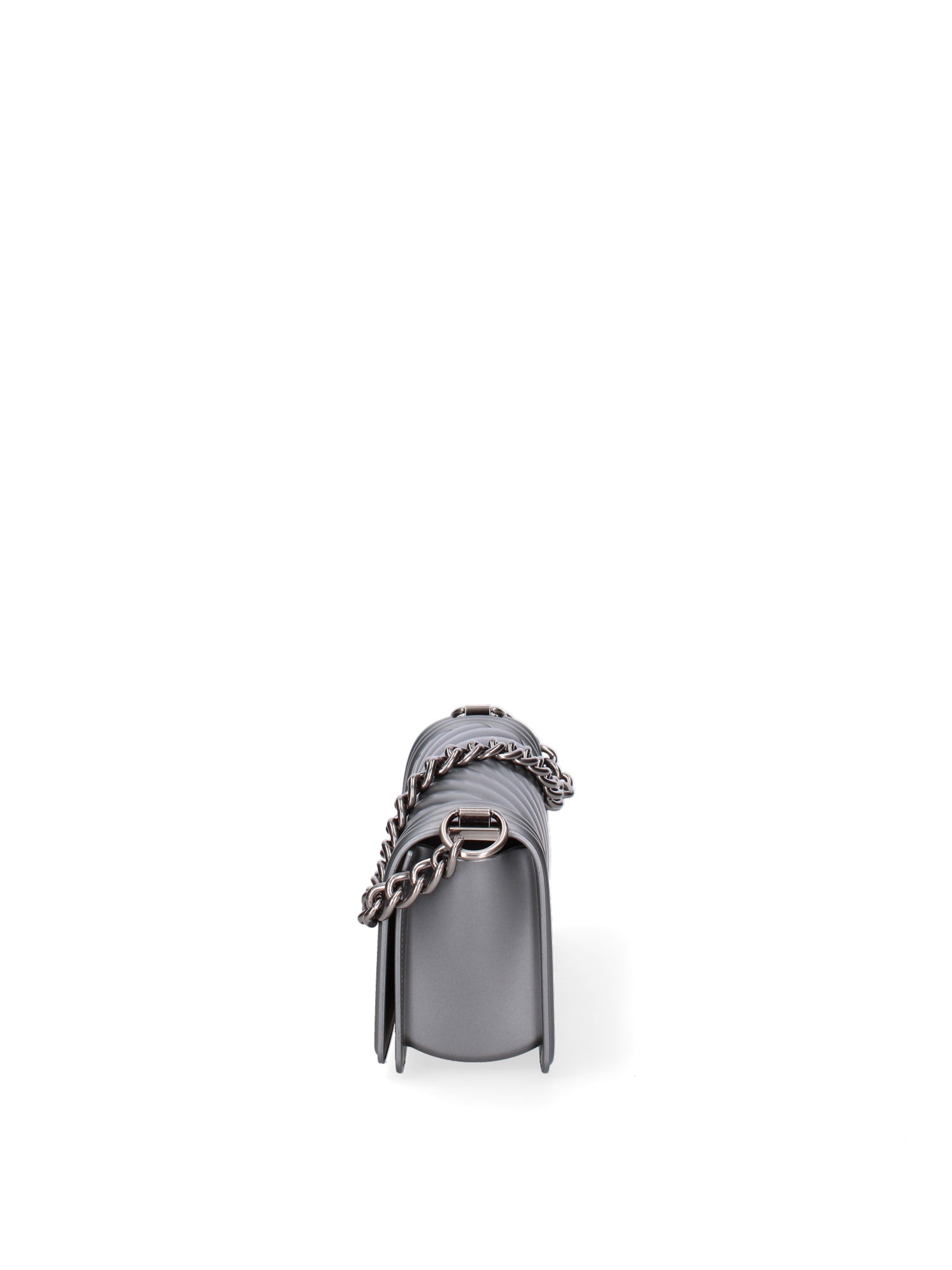 Borsa a mano da donna 100% Pvc FLAT-S 24-GUN METAL - BRUSH CDF Marc Ellis
