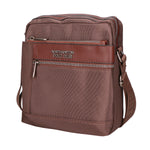 Borsa a tracolla uomo Pelle PU Vegan PCL3067-EARTH Northampton Polo Club
