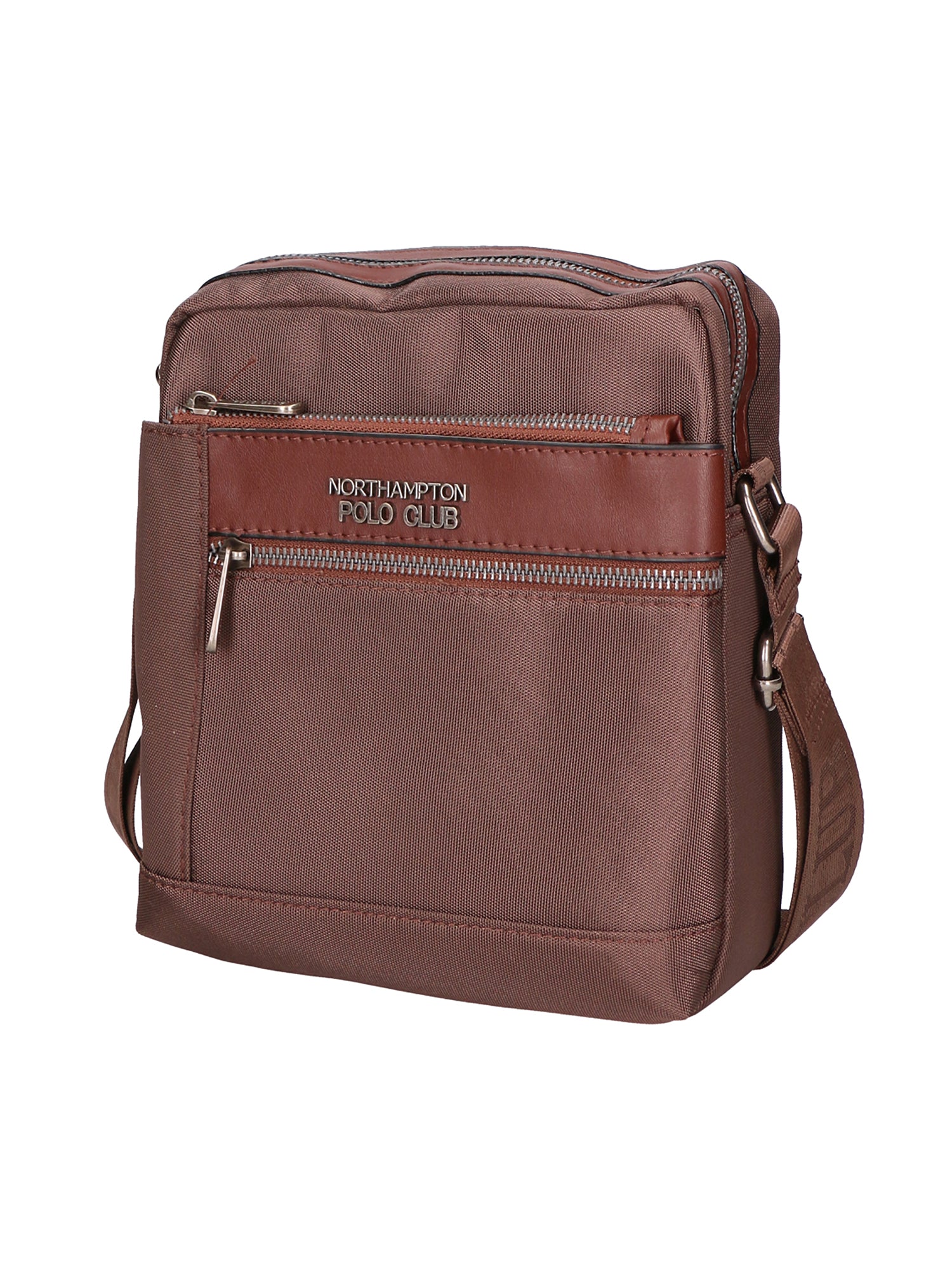 Borsa a tracolla uomo Pelle PU Vegan PCL3067-EARTH Northampton Polo Club