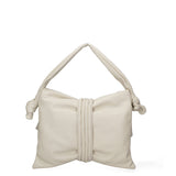Borsa a spalla da donna Vera pelle 07172-S37 LATTE Viola Castellani