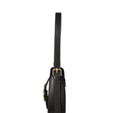 Borsa a spalla da donna 100% vera pelle 07213-NERO Roberta Rossi