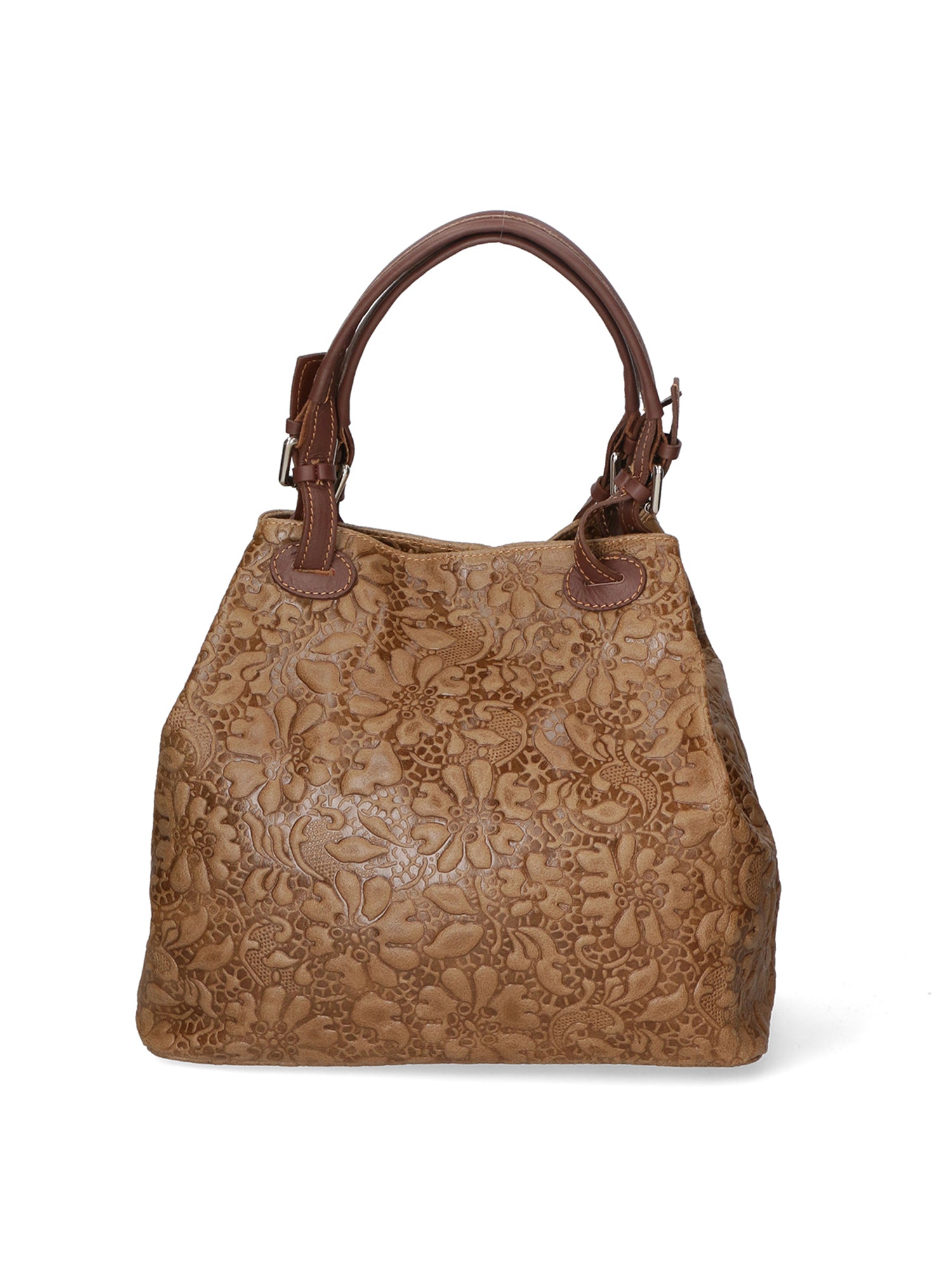 Elenia Borsa a mano da donna Vera pelle 80049-009 TAUPE SCURO Gave Lux