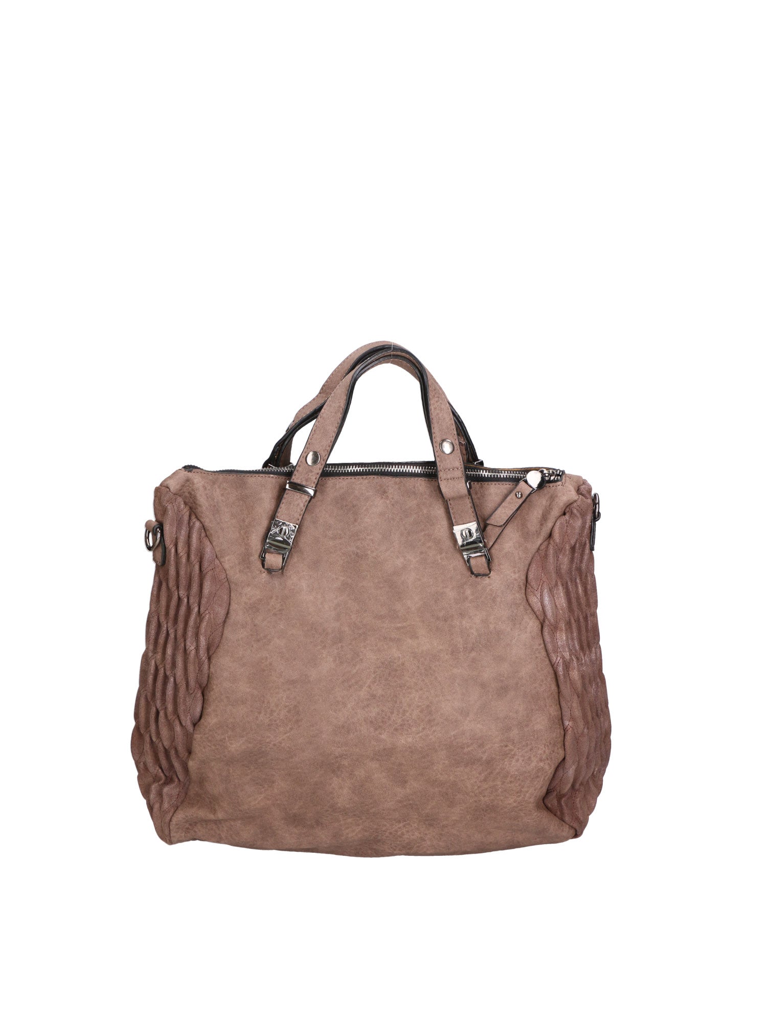 Zaffira Borsa a spalla da donna Misto nylon e pelle LK0264-FANGO Gave Lux