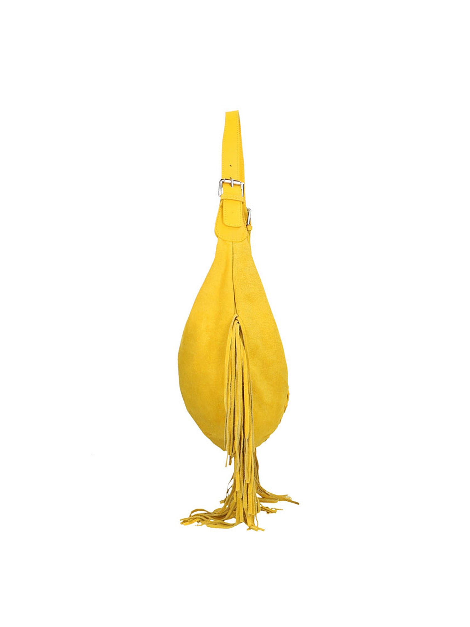 Zefira Borsa a spalla da donna Pelle Scamosciata 8630-GIALLO YELLOW Gave Lux