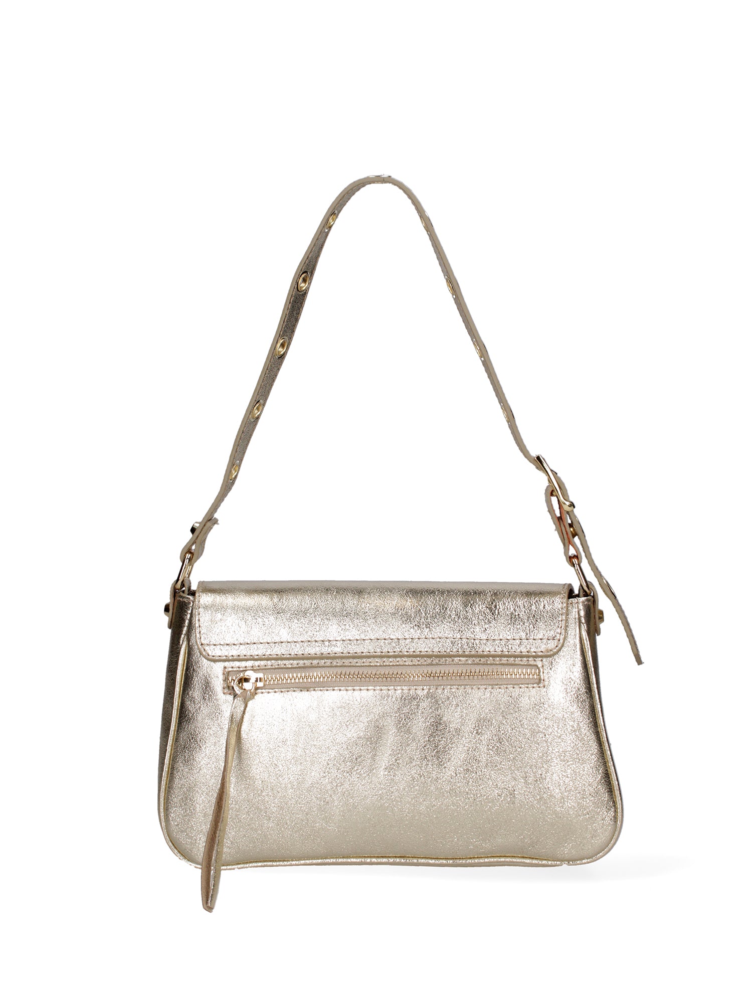 Borsa a spalla da donna Vera pelle 07234-L003 ORO Roberta Rossi