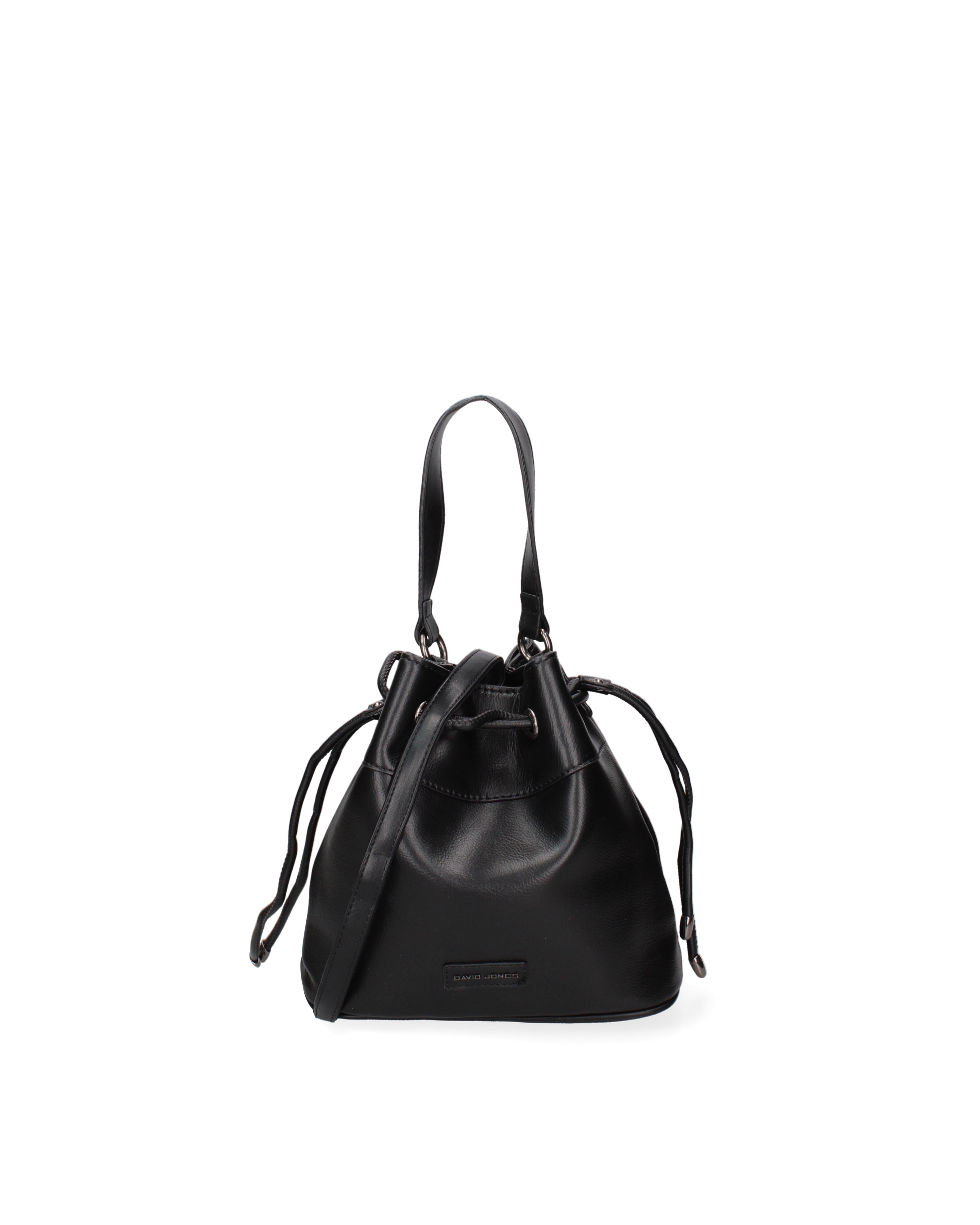 Borsa a secchiello da donna Ecopelle F6714-3-BLACK David Jones