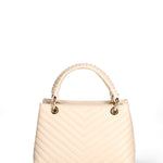 Borsa a mano da donna Vera pelle JR-W-1107SA-BONE-GOLD John Richmond
