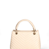 Borsa a mano da donna Vera pelle JR-W-1107SA-BONE-GOLD John Richmond