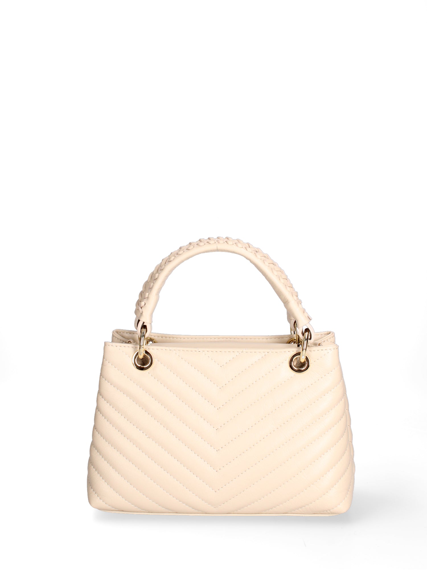 Borsa a mano da donna Vera pelle JR-W-1107SA-BONE-GOLD John Richmond