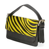 Aleide Borsa a mano da donna Vera pelle 04858-ZEBRA GIALLO Gave Lux