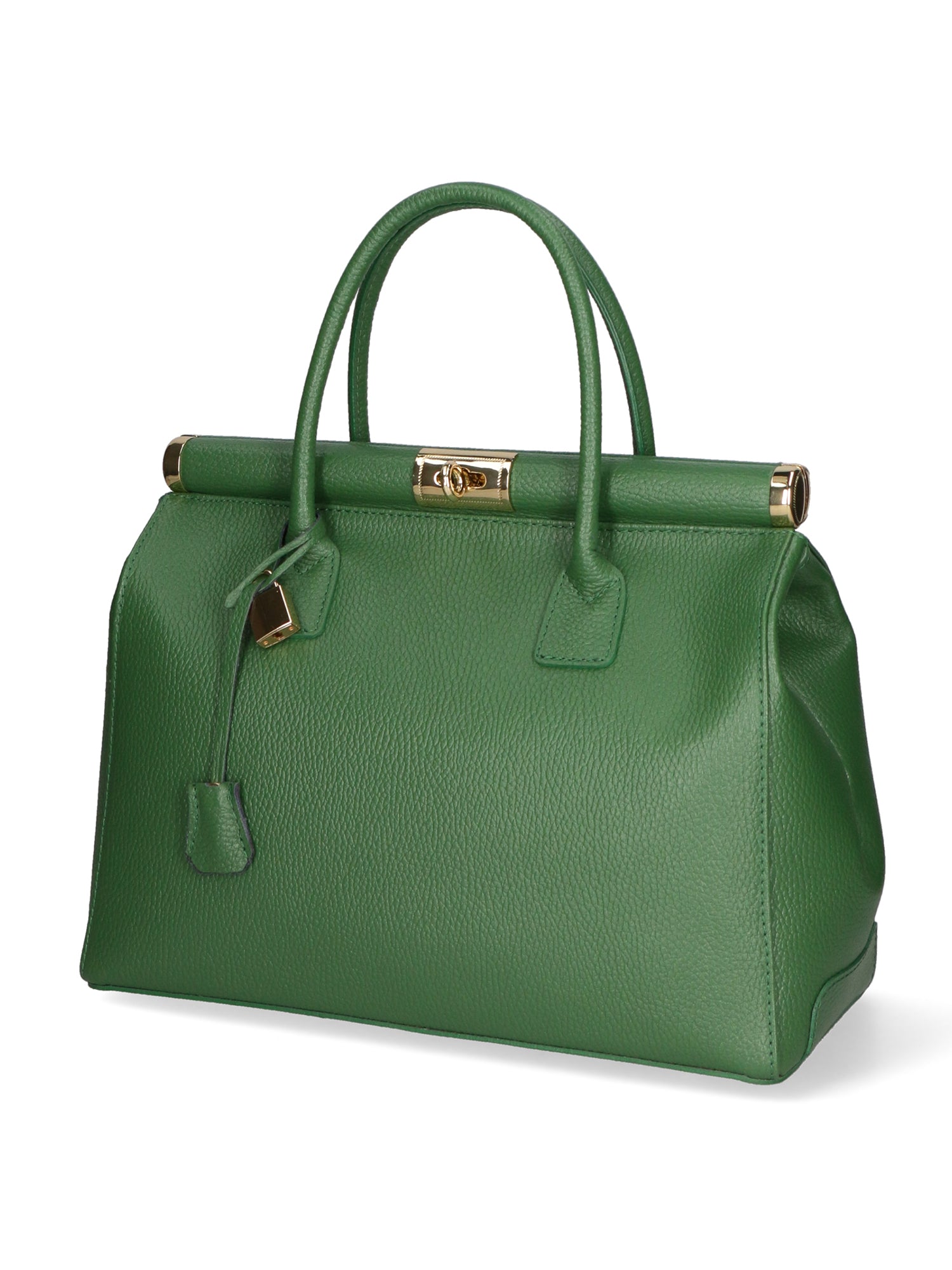 Aleria Borsa a mano da donna Vera pelle 8005-D47 VERDE MELA Gave Lux
