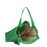 Seraphina Ultra Borsa a spalla da donna Vera pelle 3311-D47 VERDE MELA Gave Lux