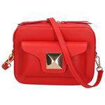 Ilenia Borsa a tracolla da donna 100% pelle 06013-L214 ROSSO Gave Lux