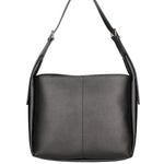 Borsa a spalla da donna Misto pelle e tessuto 07157-D28 NERO Roberta Rossi