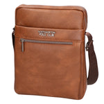 Borsa a tracolla uomo 100% pelle PU PCL3003-BROWN Northampton Polo Club