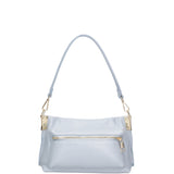 Borsa a spalla da donna Vera pelle 07147-D92 CELESTE Roberta Rossi