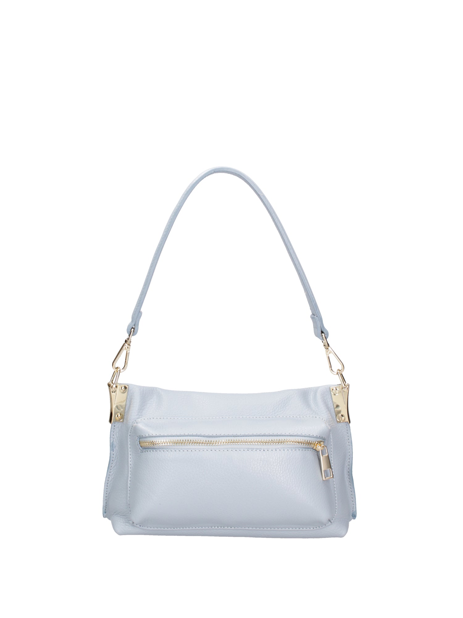 Borsa a spalla da donna Vera pelle 07147-D92 CELESTE Roberta Rossi