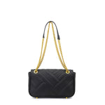 Borsa a tracolla da donna 100% pelle vegana PU GGB011BLK Gabriella G Firenze