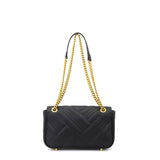 Borsa a tracolla da donna 100% pelle vegana PU GGB011BLK Gabriella G Firenze