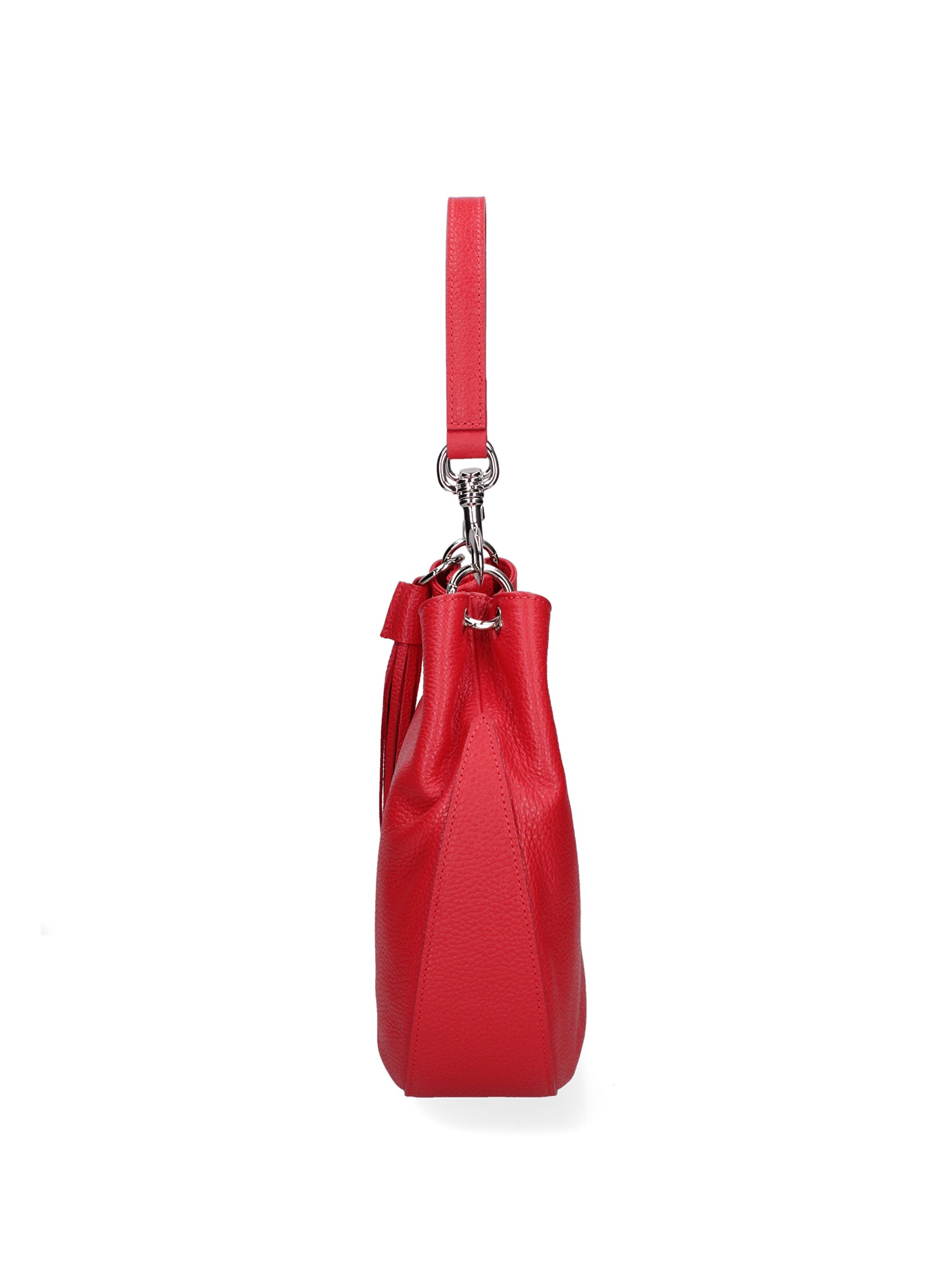 Borsa a spalla da donna Vera pelle 07316-D58 ROSSO FUOCO Roberta Rossi