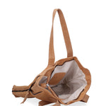 Papillon Borsa a spalla da donna Vera pelle 8620-CUOIO Gave Lux