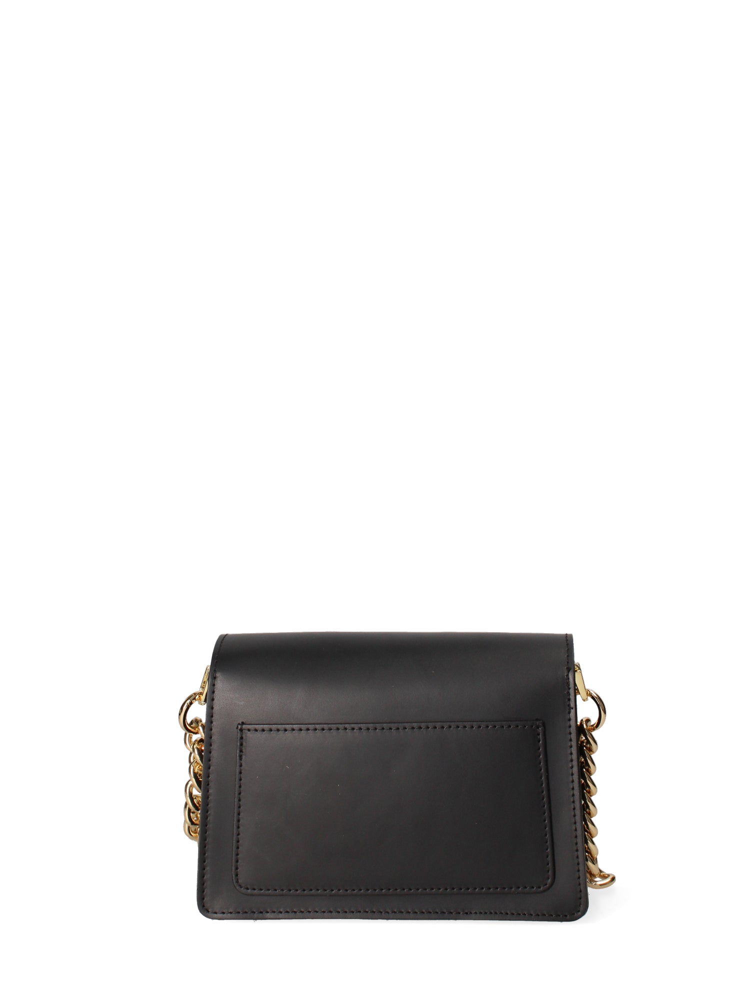Borsa a tracolla da donna Vera pelle ruga JR-W-1155RU-BLACK-GOLD John Richmond