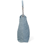 Borsa a spalla da donna Nylon ed ecopelle DC3533-4-JEANS BLUE Diana&co