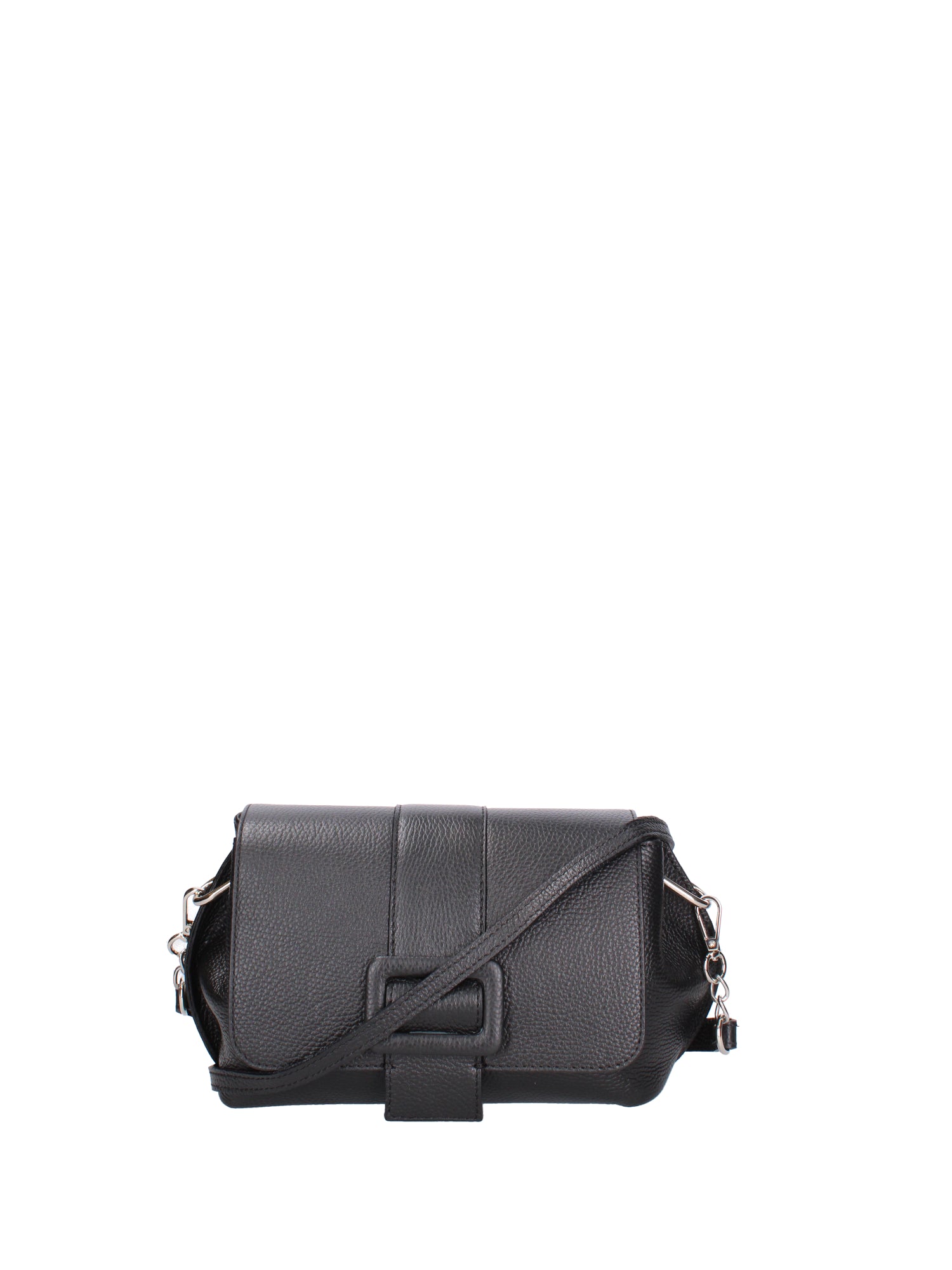 Borsa a tracolla da donna Vera pelle 07143-D28 NERO Roberta Rossi